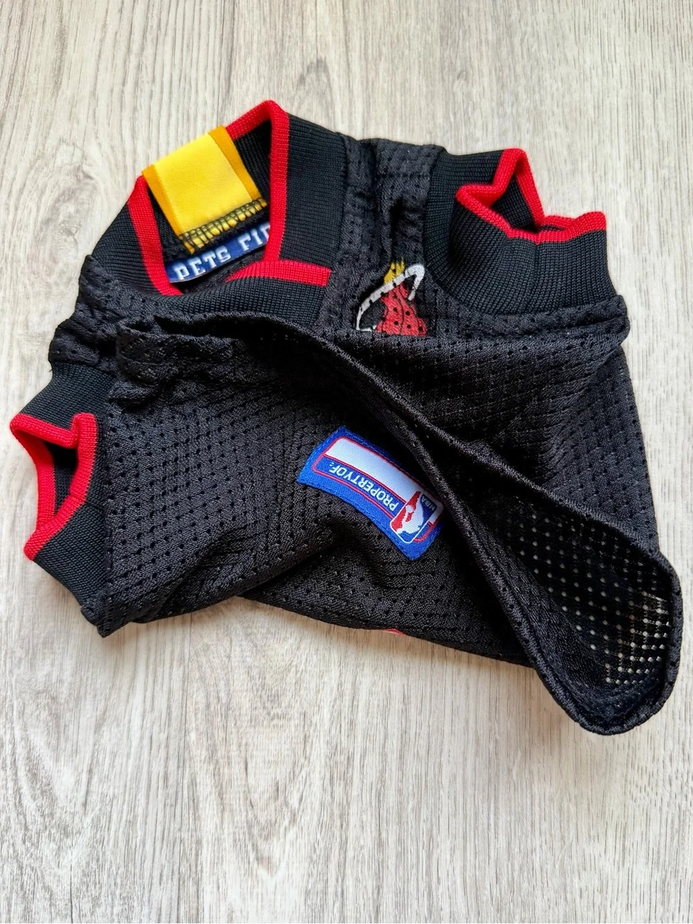 NBA Miami Heat - Black and Red Pet/Small Dog Basketball Jersey - size XS